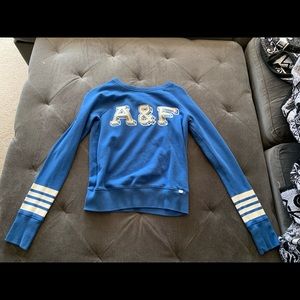 Blue A&F sweater